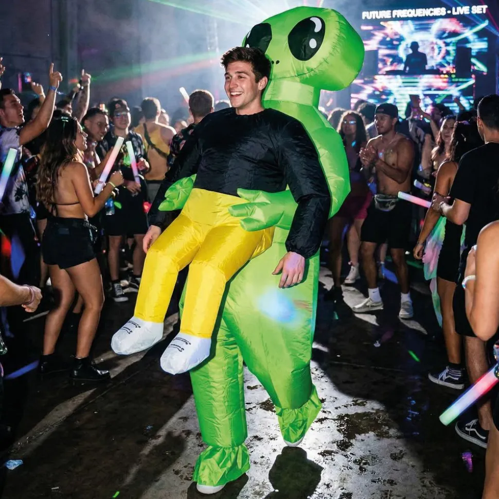 Uppblåsbar Bärande Alien Maskeraddräkt