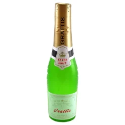 Uppblåsbar Champagneflaska Grattis