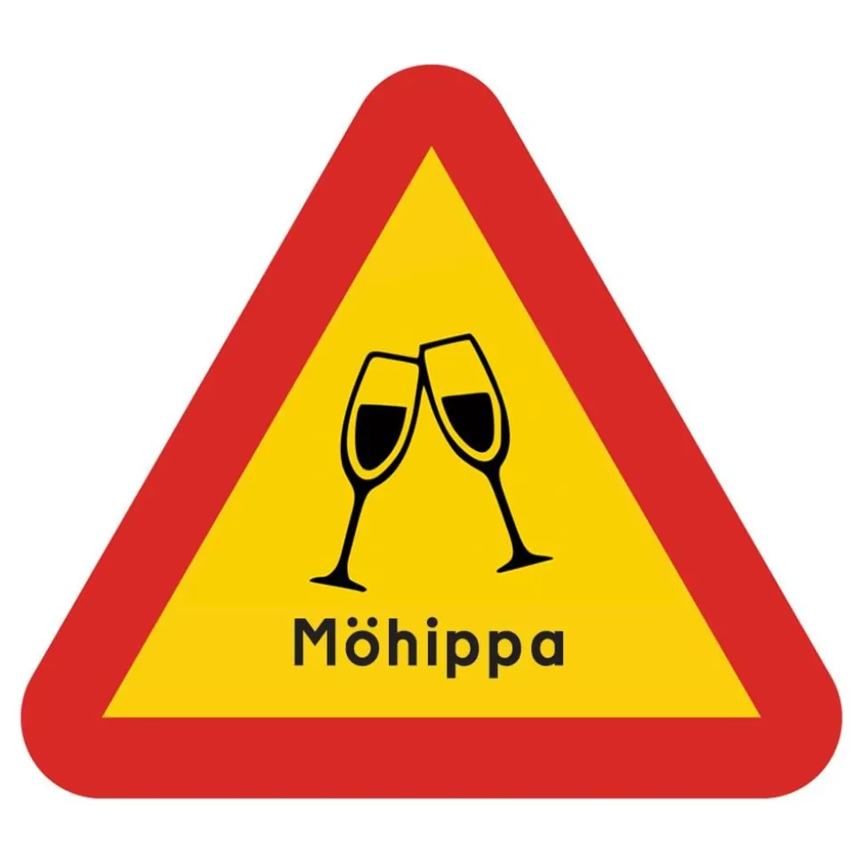 Varningsskylt Möhippa/Svensexa