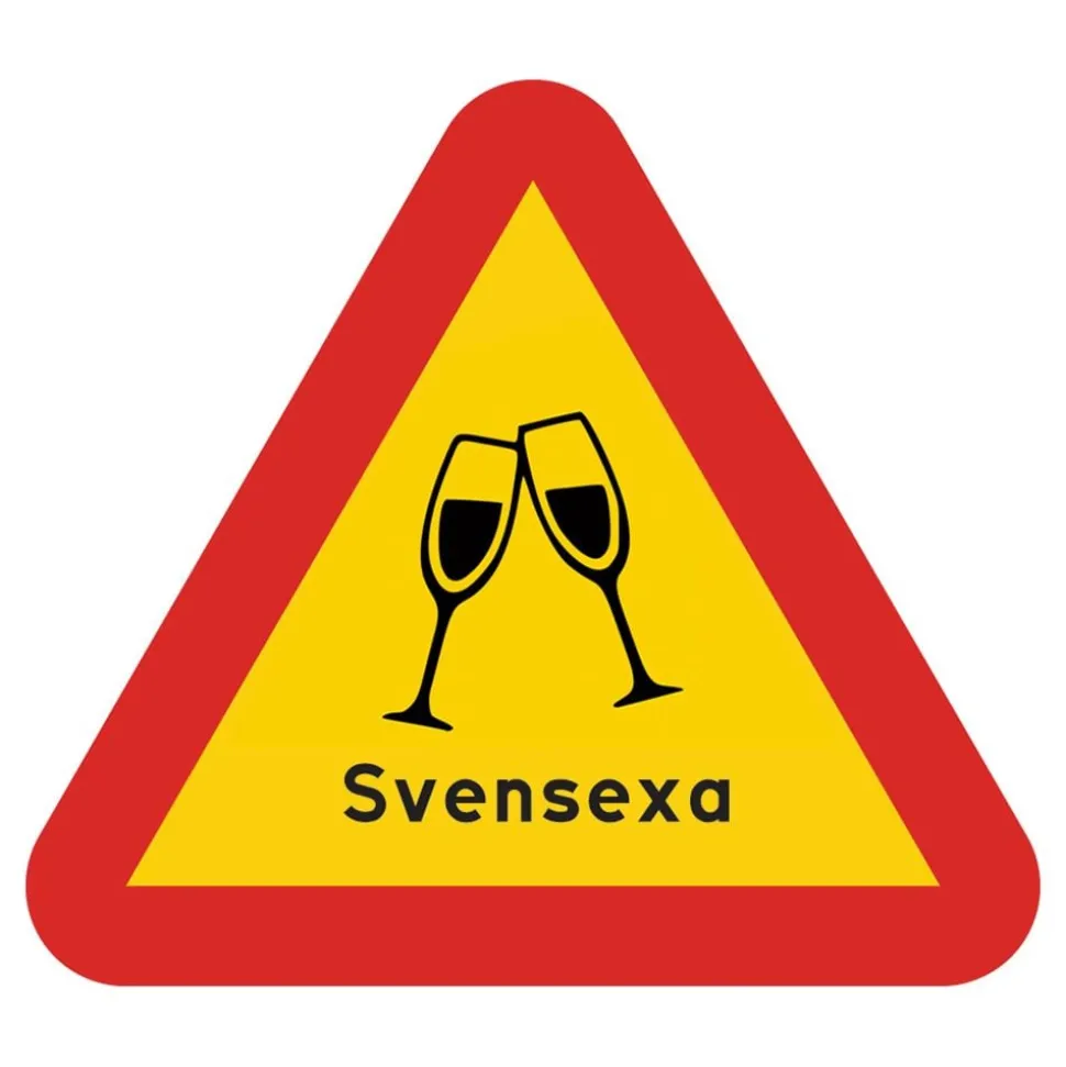 Varningsskylt Möhippa/Svensexa