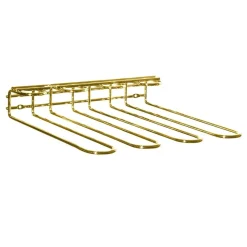 Väggmonterat Vinglasrack Guld