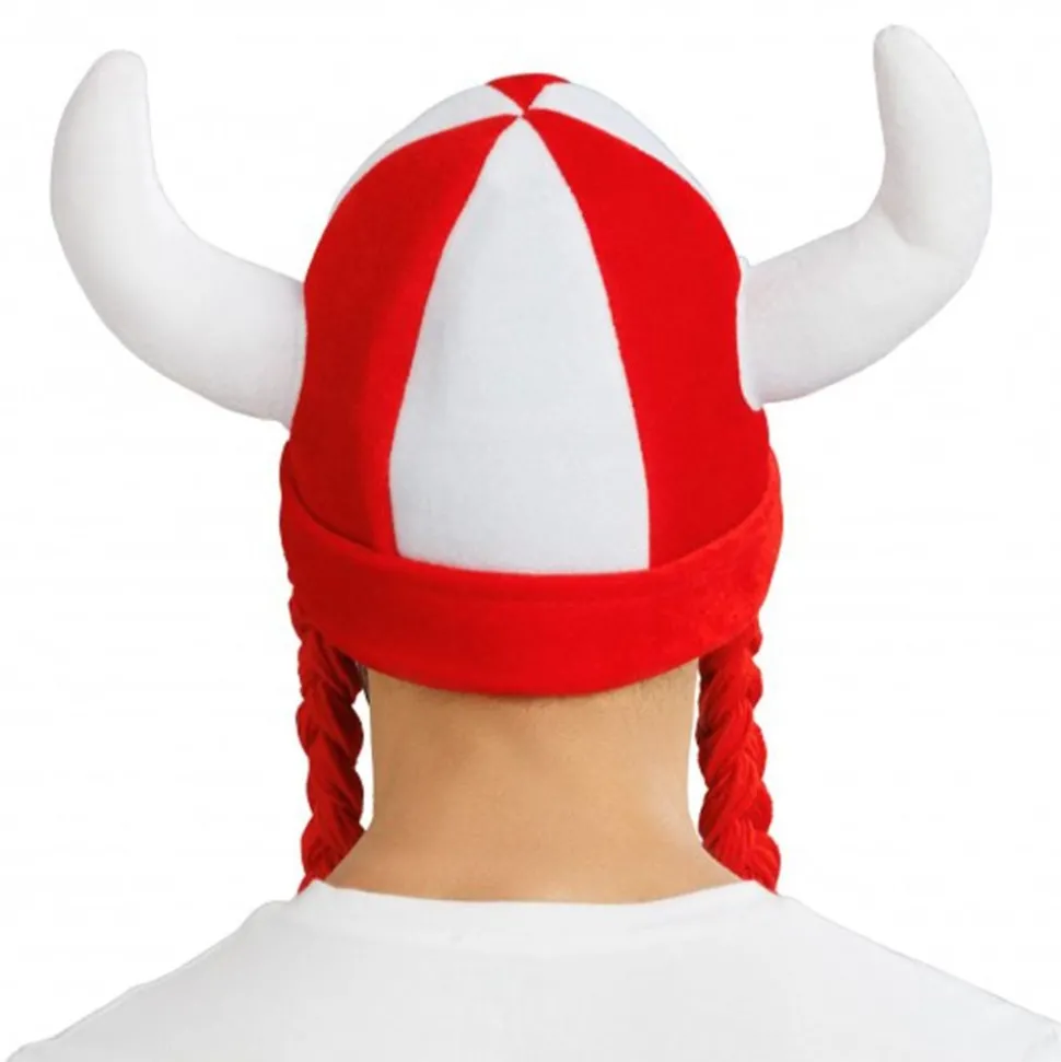 Vikingahjälm Schweiz med Flätor