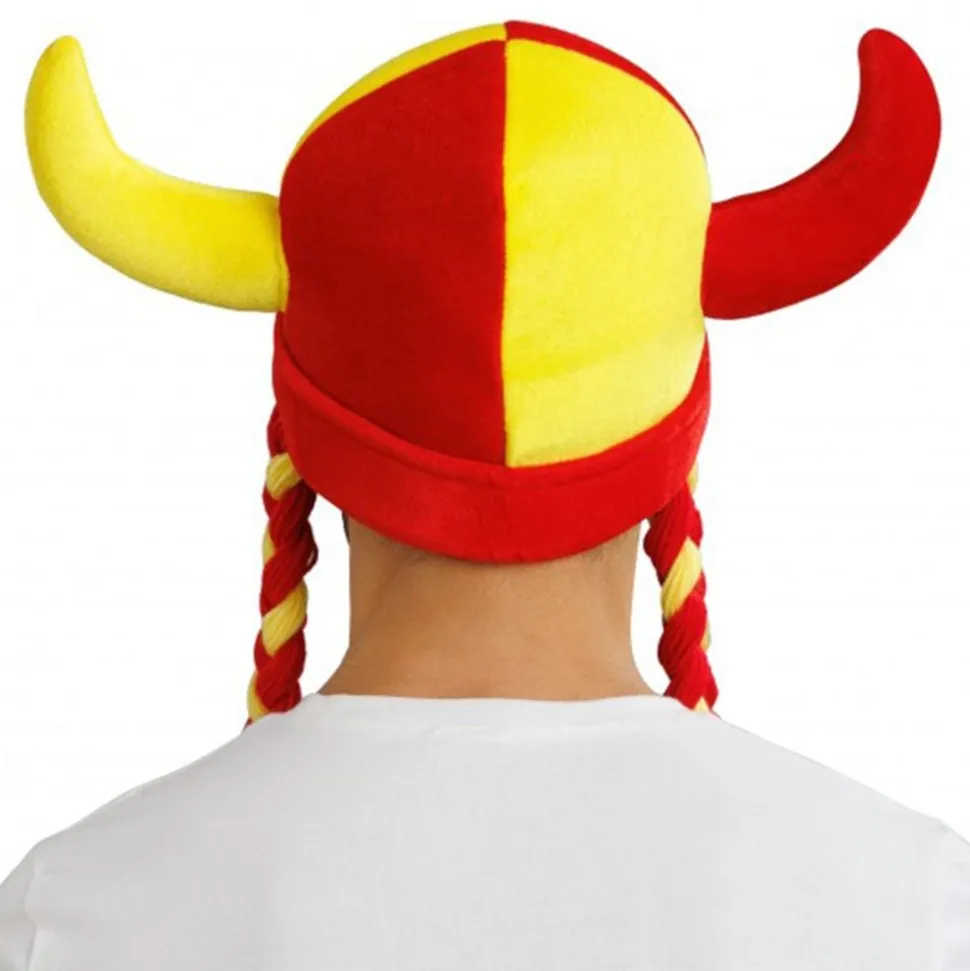 Vikingahjälm Spanien med Flätor