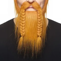 Viking Mustasch med Skägg Röd