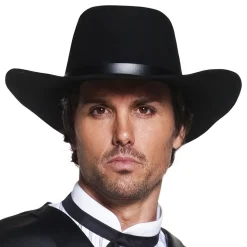 Vilda Västern Cowboyhatt Svart