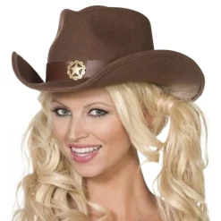 Vilda Västern Cowgirl Hatt
