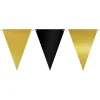 Vimpelgirlang Svart/Guld Metallic