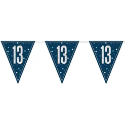 Vimpelgirlang 13 Blå/Silver