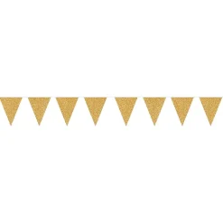 Vimpelgirlang Glitter Guld