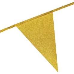 Vimpelgirlang Guld Glitter