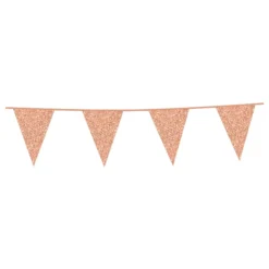 Vimpelgirlang Roséguld Glitter