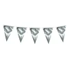 Vimpelgirlang Stor Metallic Silver