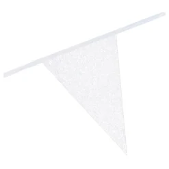 Vimpelgirlang Vit Glitter